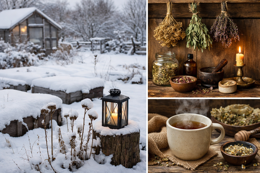 Januar på Froste Urtegård – hvile, røtter og nye planer