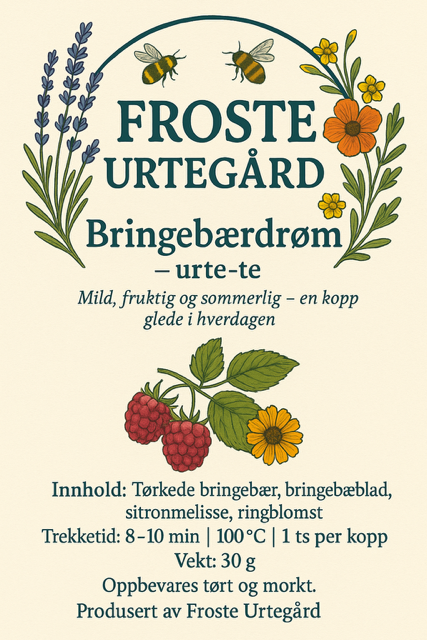 Bringebærdrøm - søt, mild og solkyssende